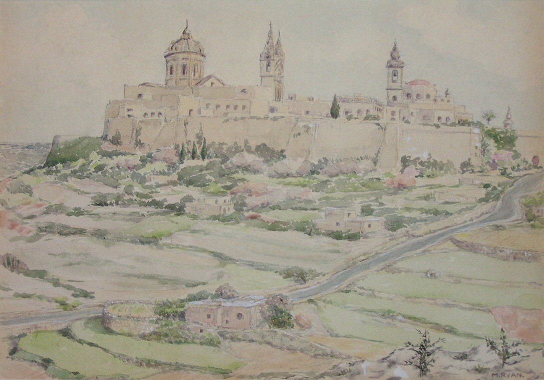 Watercolour - Medina, Malta